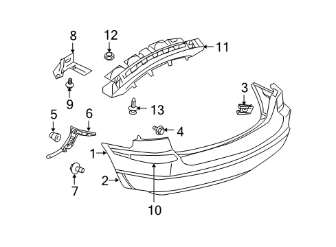 Mopar 4857665AA Bumper Cover Stud