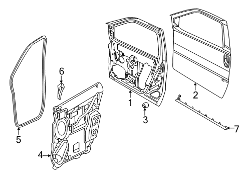 Mopar 5LG67TZZAC Panel - Sliding Door Window Plug