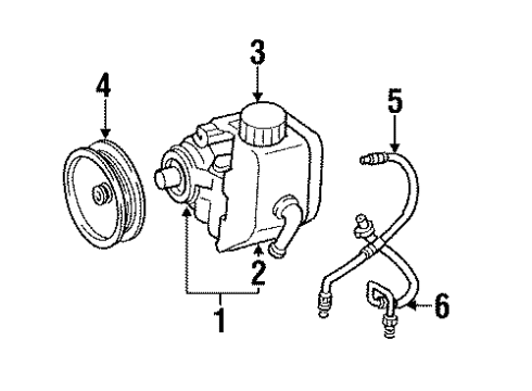 Mopar R3001907 Power Steering Pump