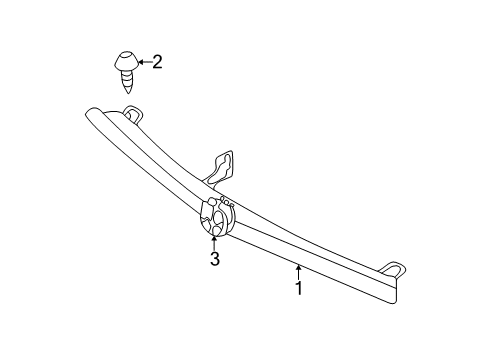 Mopar 6101710 Grille Nut