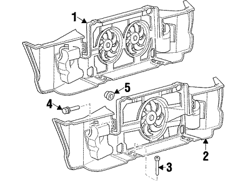 Mopar 4643509 Radiator Support