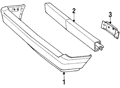 Mopar 4388380 Bumper Cover, Rear