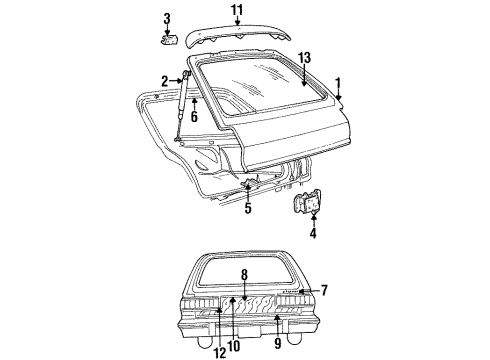 Mopar 4278176 Weatherstrip 4278176 Mopar Weatherstrip