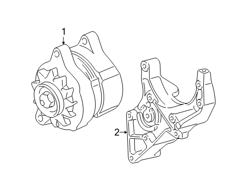 Mopar 5086742AA Alternator Bracket 5086742AA Mopar Alternator Bracket