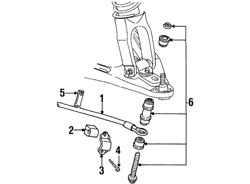 Mopar 4815811 Stabilizer Bar Nut Plate