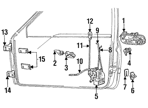 Mopar 55275464AC Lower Hinge