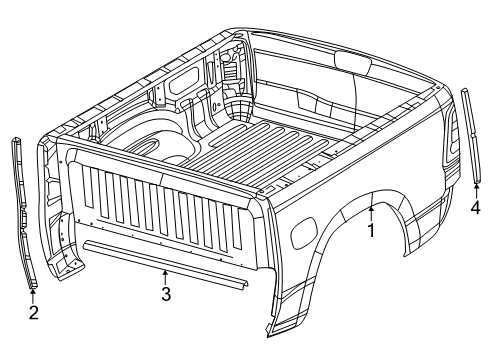 Mopar 82215212AE Bedliner Kit - Under Rail Mopar 82215212AE Bedliner Kit - Under Rail