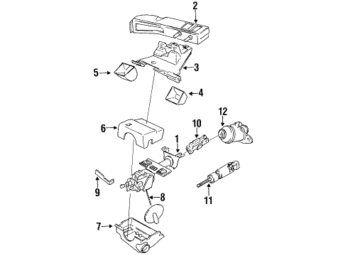 Mopar 5083936AA Steering Column Mopar 5083936AA Steering Column