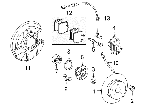 Mopar 5098298AA ABS Sensor Bracket Mopar 5098298AA ABS Sensor Bracket