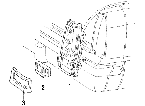 Mopar 5262231 Tail Lamp Assembly