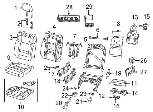 Mopar 68396575AG Module - Occupant Classification