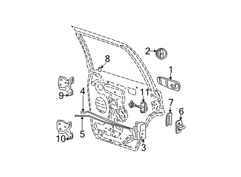 Mopar 5014396AA Latch Cover
