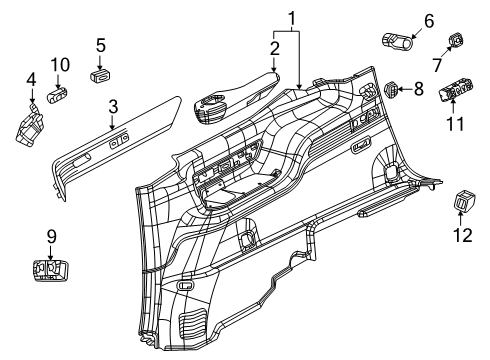 Mopar 68593596AF MODULE-LIFTGATE