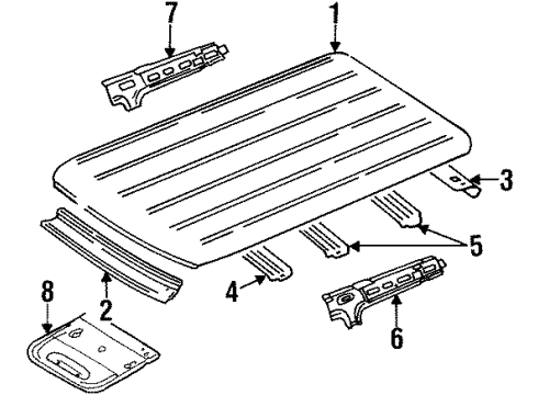 Mopar 55296051AB Header Panel 55296051AB Mopar Header Panel