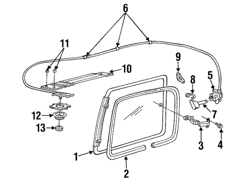 Mopar 4615274 Window Motor, Passenger Side