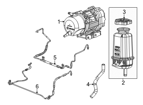 Mopar 68630791AA Pump - Power Steering 68630791AA Mopar Pump - Power Steering