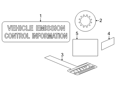 Mopar 68628459AA Label - A/C System
