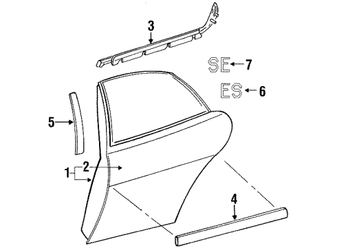 Mopar 5019271AA Body Side Molding