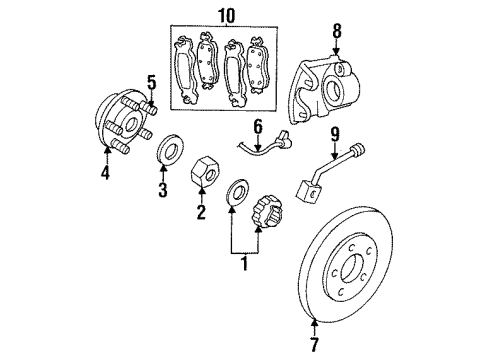 Mopar 4764107AD ABS Sensor