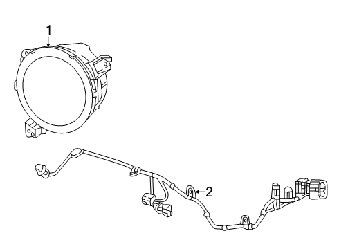 Mopar 68598441AA Wiring - Headlamp To Dash