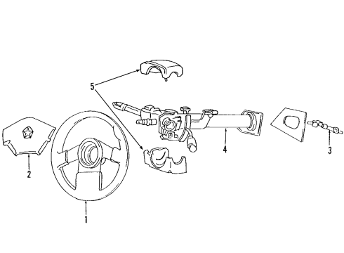 Mopar 5057140AA Tilt Lever Mopar 5057140AA Tilt Lever