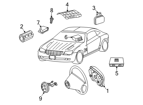 Mopar 68005690AA Side Impact Sensor Mopar 68005690AA Side Impact Sensor