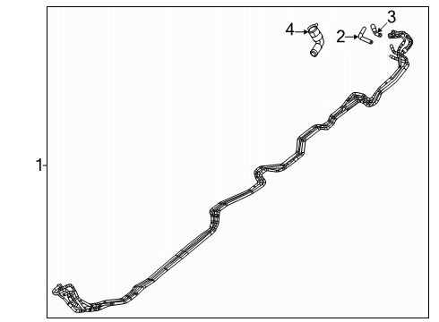 Mopar 68549693AA Hose & Tube Assembly Holder Mopar 68549693AA Hose & Tube Assembly Holder