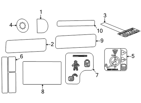 Mopar 68636254AA Label - Vehicle Emission Control In