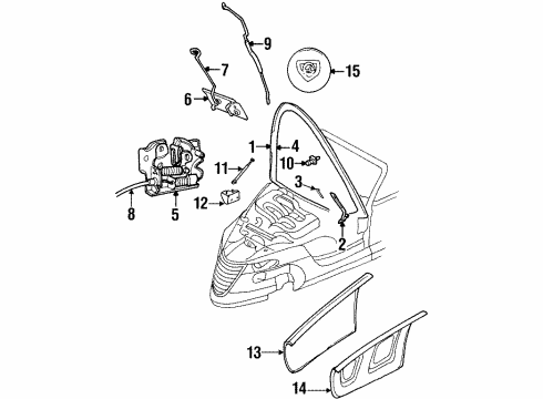 Mopar 4865189AA Side Panel Insulator