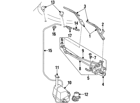 Mopar 5288416AD Wiper Motor