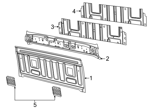Mopar 68718167AA PANEL-CAB BACK 68718167AA Mopar PANEL-CAB BACK