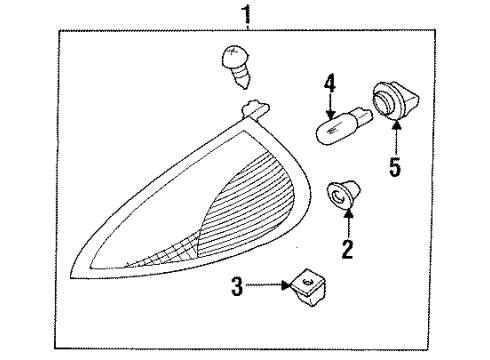 Mopar MR124516 Turn Signal Lamp Mopar MR124516 Turn Signal Lamp