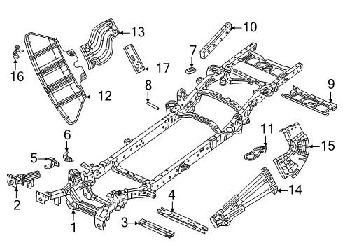 Mopar 68441972AA Reinforce - Rear Rail