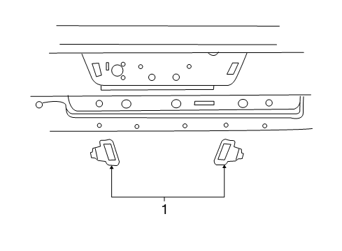 Mopar 4400575 License Lamp Plug