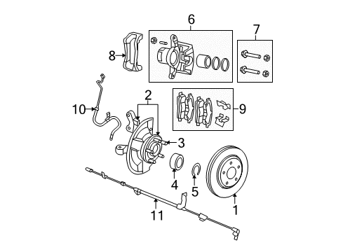 Mopar 68032699AA Caliper, Front Driver Side