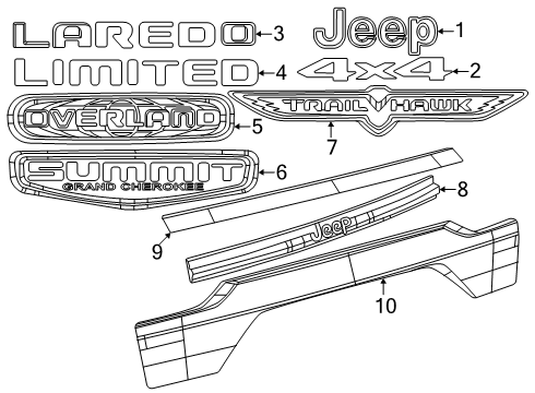 Mopar 68622361AB Nameplate Mopar 68622361AB Nameplate