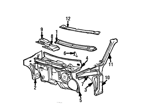 Mopar 4299321 Mirror Assembly, Rear