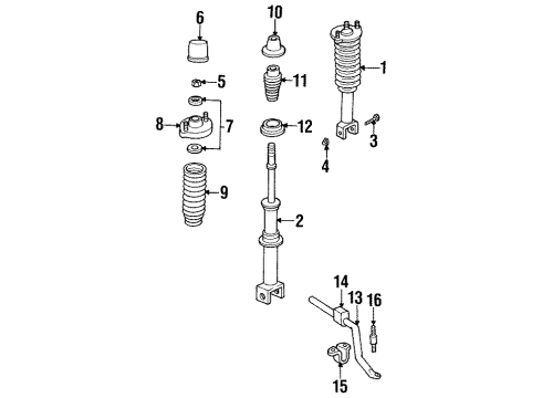 Mopar 4852667AA Stabilizer Bar, Rear