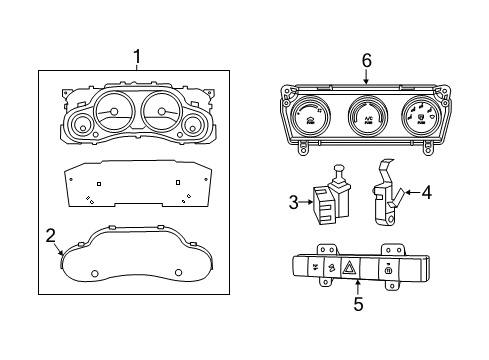 Mopar 56054343AC Instrument Cluster