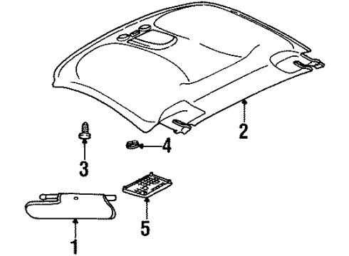 LC06DX9AB Mopar Headliner
