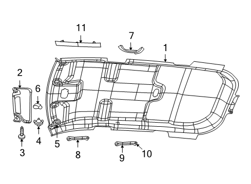Mopar 55315164AA Compass Bracket