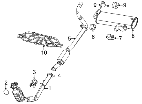 Mopar 68426519AC Gasket - Turbocharger