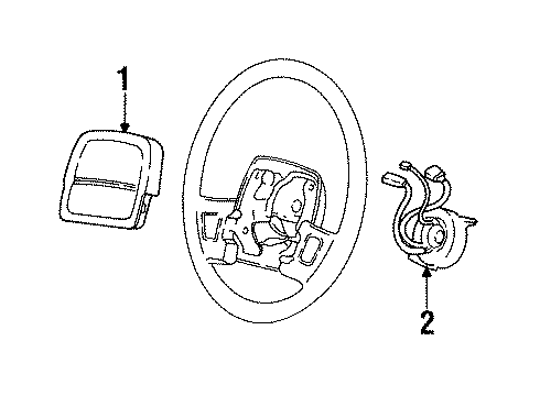 Mopar 5DV01MX8 Driver Inflator Module Mopar 5DV01MX8 Driver Inflator Module