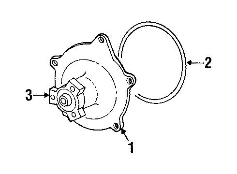 Mopar 4694474AB Water Pump Seal, Front 4694474AB Mopar Water Pump Seal, Front