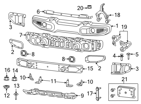 Mopar 6102465AA Reinforcement Bracket Bolt