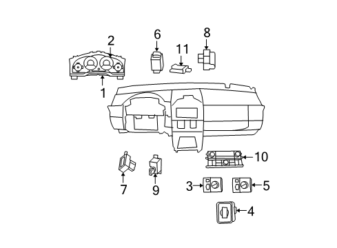 Mopar 5082777AH Instrument Cluster