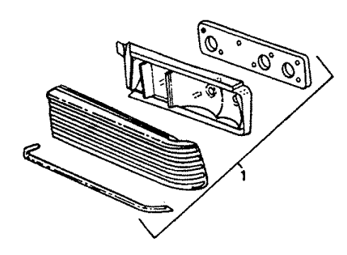 Mopar 4321068 Tail Lamp Assembly, Lower