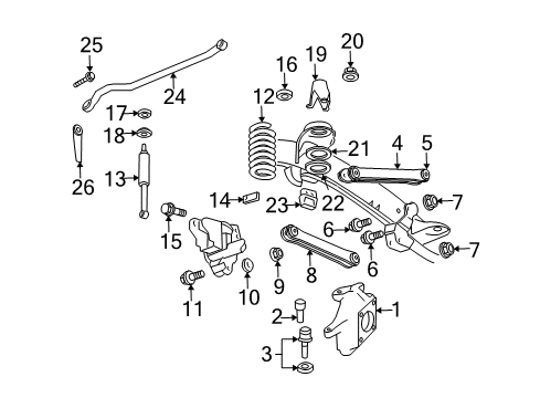 Mopar 52021423AC Track Bar Rear Bracket Mopar 52021423AC Track Bar Rear Bracket