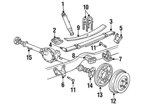 Mopar 4039660 Shackle Bracket, Rear