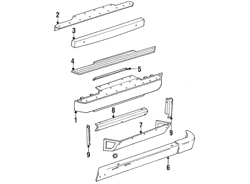 Mopar J5363627 Face Bar Mount Plate Mopar J5363627 Face Bar Mount Plate